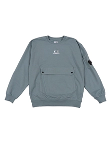 C.P. Company Kids Logo-Printed Long Sleeved Sweatshirt