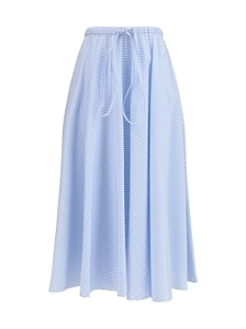 Locorotondo Striped Midi Skirt