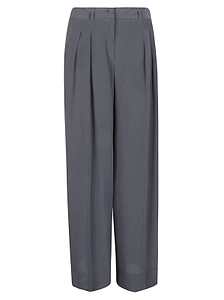 Crida Travel Pleated Wide-Leg Pants