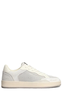 Crime London Chelsea Panelled Perforated Lace-Up Sneakers