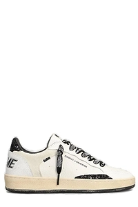Crime London Chelsea Glitter-Embellished Lace-Up Sneakers