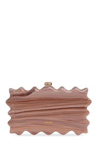 Cult Gaia Paloma Logo Printed Clutch Bag