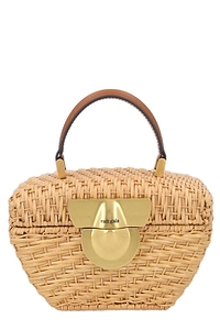 Cult Gaia Push Locked Woven Tote Bag