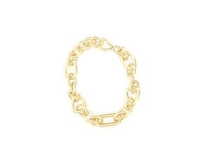 Cult Gaia Reyes Curb Logo Engraved Necklace
