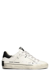 Crime London Deconstructed Stud-Embellished Distressed Sneakers
