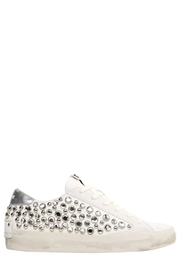 Crime London Distressed Embellished Sneakers