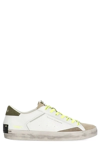 Crime London Distressed Lace-Up Sneakers