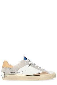 Crime London Distressed Lace-Up Sneakers