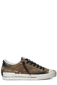 Crime London Distressed Suede Low-Top Sneakers