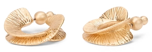 Cult Gaia Textured Hoop Earrings