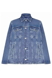 Candy Cape Sleeve Denim Jacket