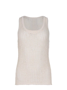 Cycle Perforated Tank Knitted Top