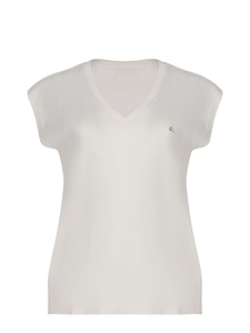 Cycle Ribbed V-Neck T-Shirt