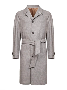 Belted Single-Breasted Coat