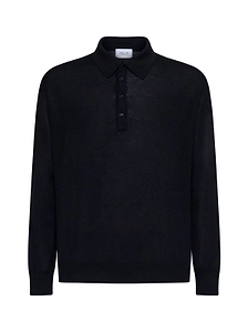D4.0 Long-Sleeve Knit Polo Shirt