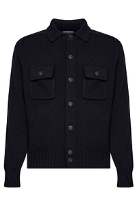 D4.0 Patch-Pocket Knitted Jacket