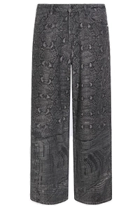Daily Paper Printed Wide-Leg Jeans