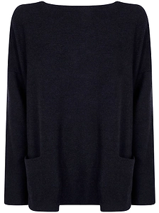 Daniela Gregis Boatneck Pocket Knitted Sweater