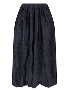 Gathered Midi Skirt