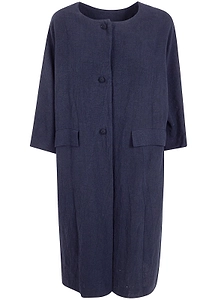 Tartaruga Buttoned Linen Coat