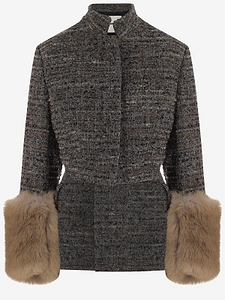 Darkpark Textured Cuff-Trim Coats