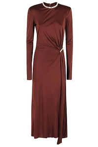 Crystal Embellished Midi Dress