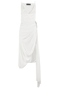 Draped Asymmetric Dress