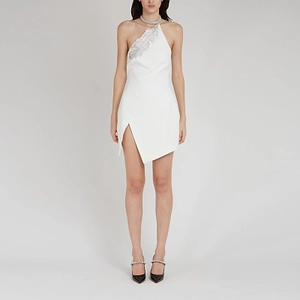 David Koma Feather Embellished Dress