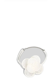 Floral-Applique Lace Necklace