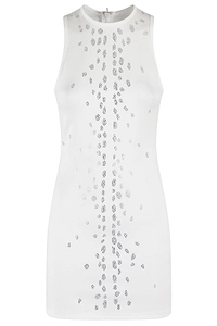 David Koma Rhinestone Mini Dress