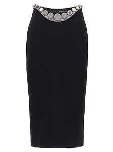 David Koma Embellished Waist Pencil Skirt
