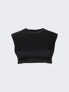David Koma Sleeveless Zipped Cropped Top