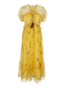 Madrugada Floral Tassel Maxi Dress