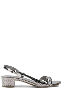 Del Carlo Low Heel Slingback Sandals