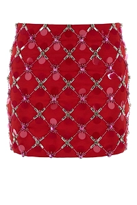 Des Phemmes Embellished Mini Skirt