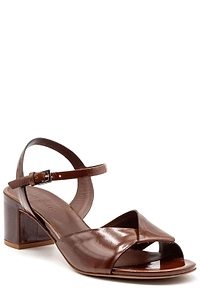 Del Carlo Patent Block Heel Sandals