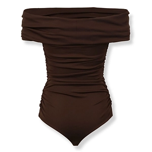 Ruched Off-Shoulder Bodysuit