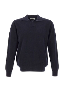 Della Ciana Buttonless Long Sleeve Polo Shirt