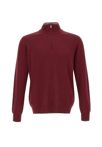 Della Ciana Half Zip High Neck Knitted Sweater