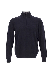 Della Ciana Half Zip High Neck Knitted Sweater
