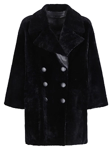 Desa 1972 Double-Breasted Shearling Coat
