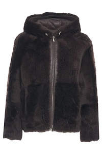 Shearling Hoodie Jacket