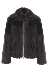 Desa 1972 Shearling High Neck Jacket