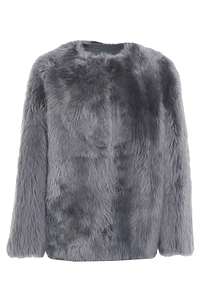 Desa 1972 Shearling Round-Neck Jacket