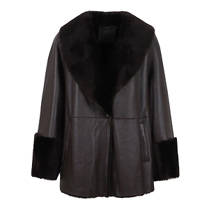 Desa 1972 Shearling Trim Coat