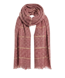 Destin Mega Grande Checkered Pattern Scarf