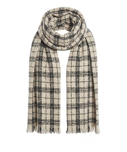 Destin Rasi Grande Check Pattern Scarf