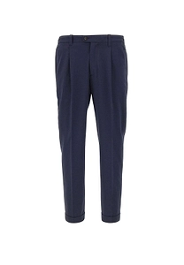 Pleated Straight-Leg Pants