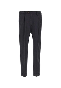 Devore Pleated Cuffed Pants