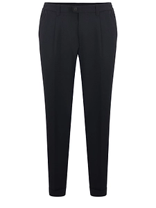 Devore Pleated Straight-Leg Pants